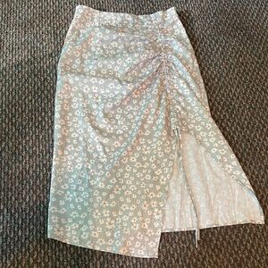 SHEIN Green Floral Skirt